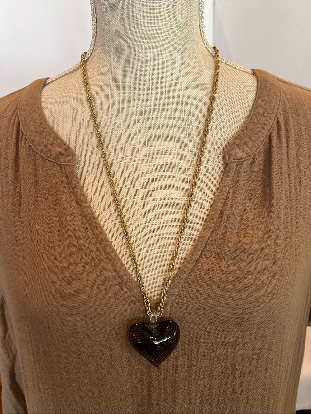 Glass Heart Necklace